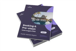 Cover of the Booking & Pre-stays Micro Report (Pacific Islands)